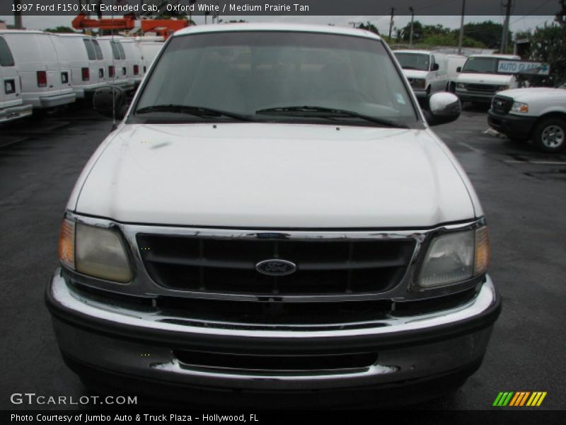 Oxford White / Medium Prairie Tan 1997 Ford F150 XLT Extended Cab