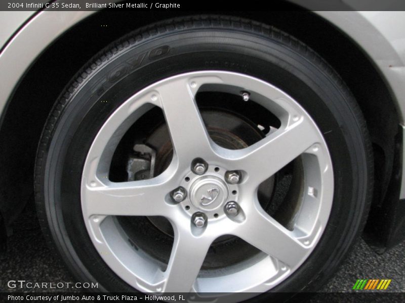 Brilliant Silver Metallic / Graphite 2004 Infiniti G 35 Sedan