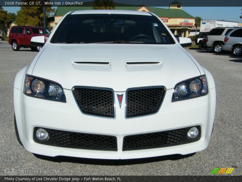 White Hot / Onyx/Red 2008 Pontiac G8 GT