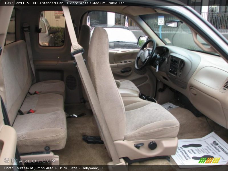 Oxford White / Medium Prairie Tan 1997 Ford F150 XLT Extended Cab