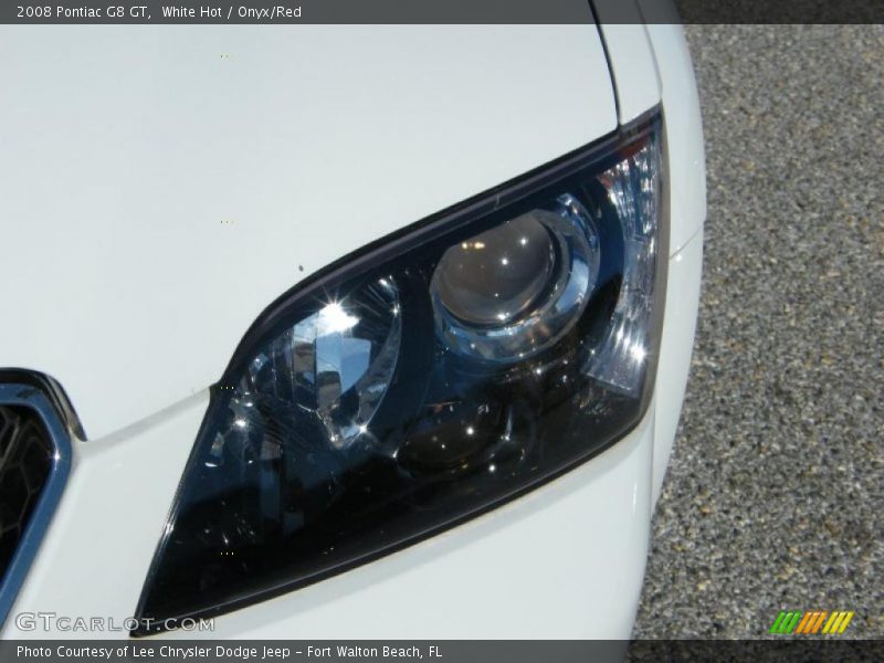 White Hot / Onyx/Red 2008 Pontiac G8 GT