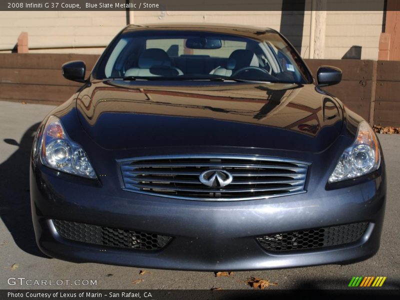 Blue Slate Metallic / Stone 2008 Infiniti G 37 Coupe