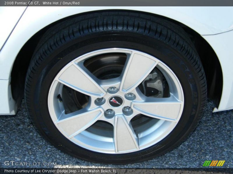 White Hot / Onyx/Red 2008 Pontiac G8 GT