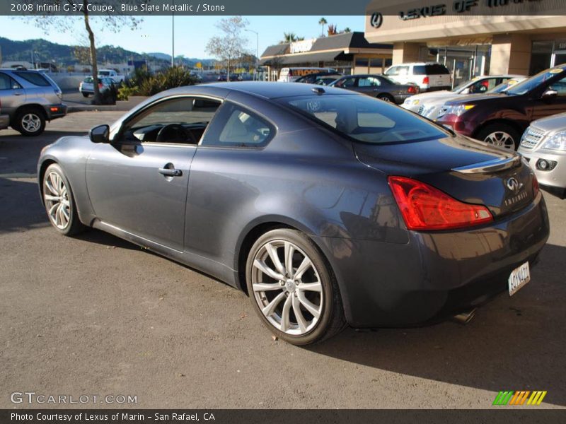 Blue Slate Metallic / Stone 2008 Infiniti G 37 Coupe