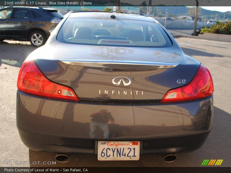 Blue Slate Metallic / Stone 2008 Infiniti G 37 Coupe