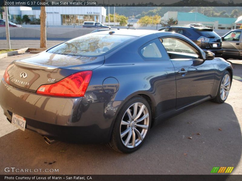 Blue Slate Metallic / Stone 2008 Infiniti G 37 Coupe