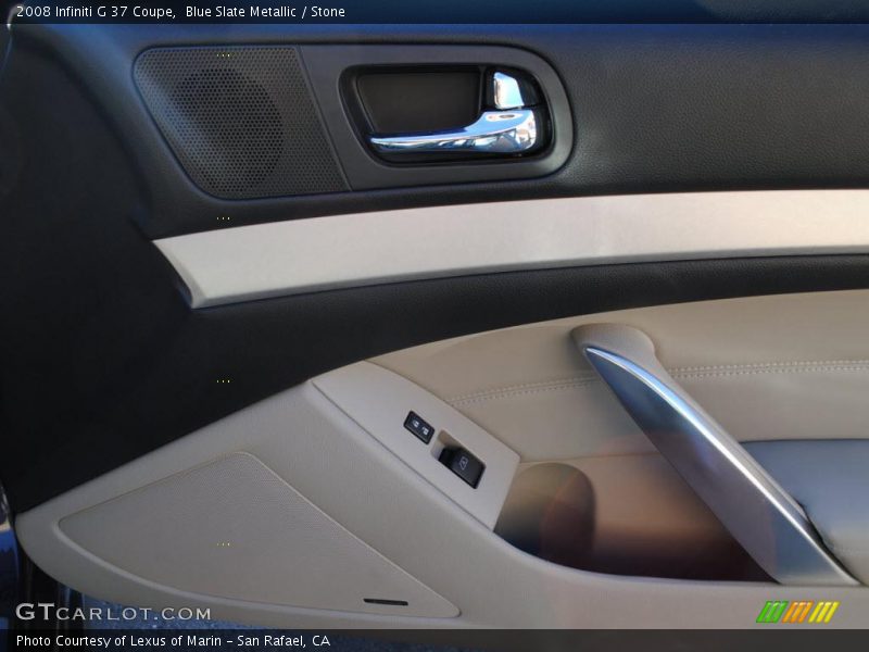 Blue Slate Metallic / Stone 2008 Infiniti G 37 Coupe