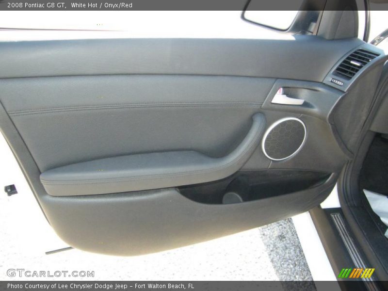 White Hot / Onyx/Red 2008 Pontiac G8 GT