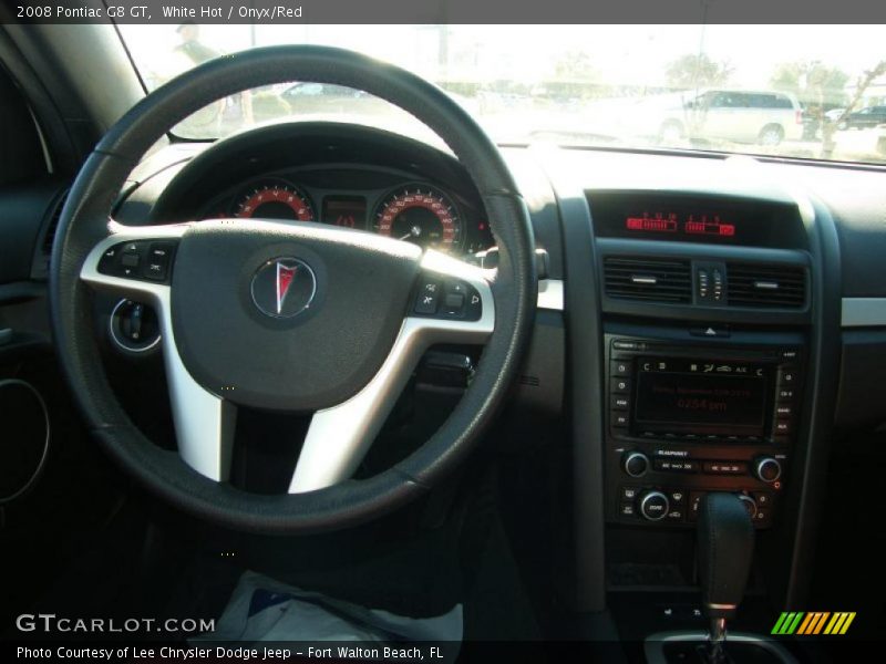 White Hot / Onyx/Red 2008 Pontiac G8 GT
