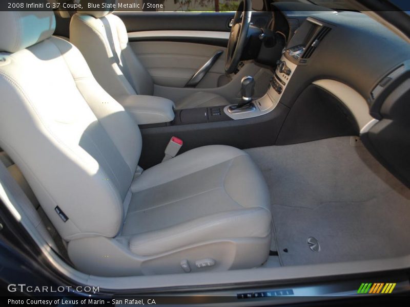 Blue Slate Metallic / Stone 2008 Infiniti G 37 Coupe