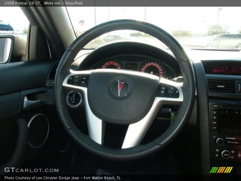 White Hot / Onyx/Red 2008 Pontiac G8 GT