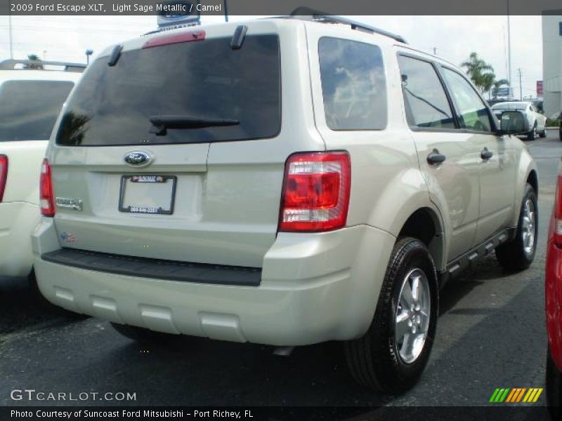 Light Sage Metallic / Camel 2009 Ford Escape XLT