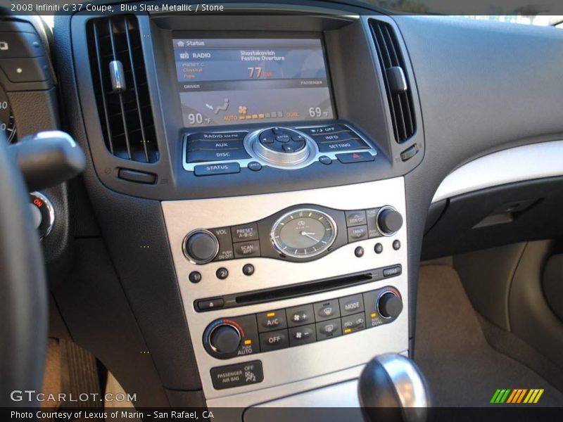 Blue Slate Metallic / Stone 2008 Infiniti G 37 Coupe