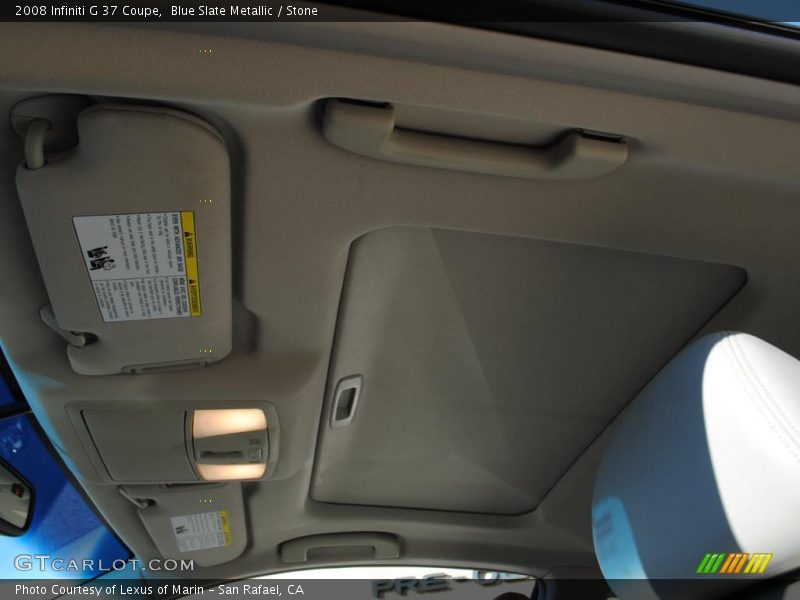 Blue Slate Metallic / Stone 2008 Infiniti G 37 Coupe