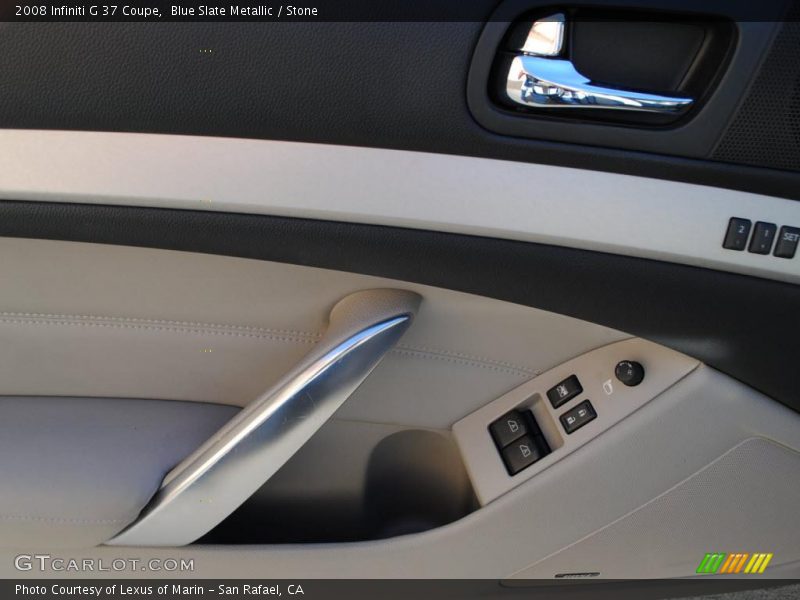 Blue Slate Metallic / Stone 2008 Infiniti G 37 Coupe