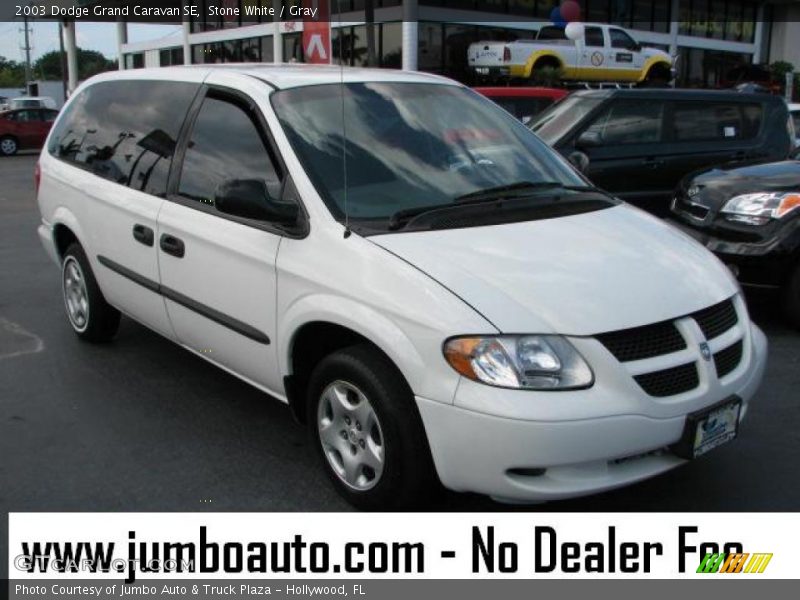 Stone White / Gray 2003 Dodge Grand Caravan SE