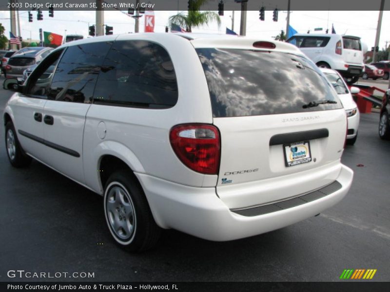 Stone White / Gray 2003 Dodge Grand Caravan SE