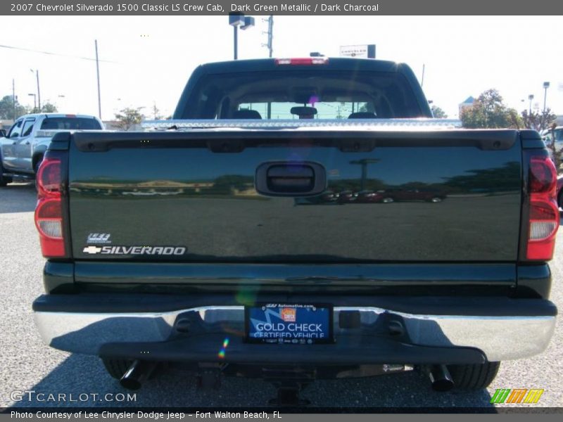 Dark Green Metallic / Dark Charcoal 2007 Chevrolet Silverado 1500 Classic LS Crew Cab