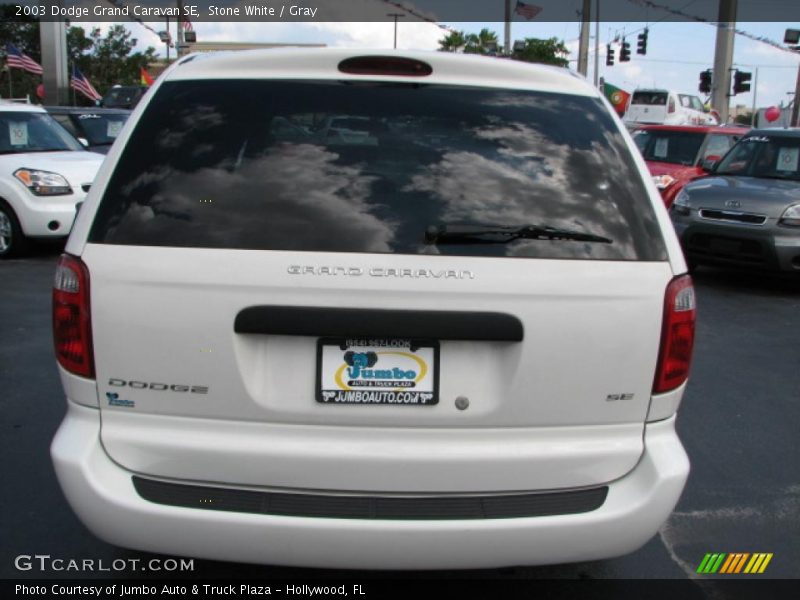 Stone White / Gray 2003 Dodge Grand Caravan SE