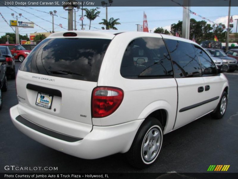 Stone White / Gray 2003 Dodge Grand Caravan SE