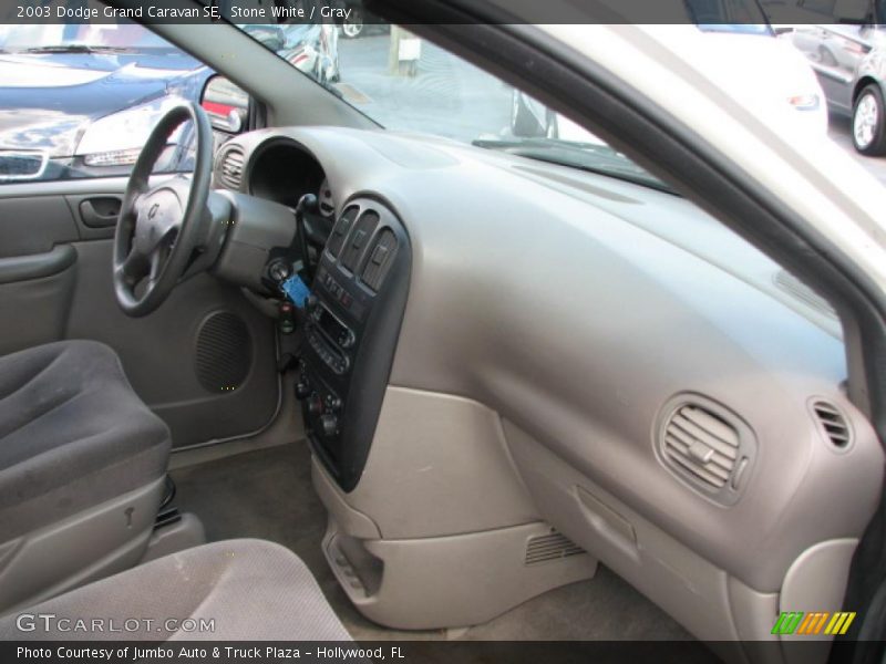 Stone White / Gray 2003 Dodge Grand Caravan SE