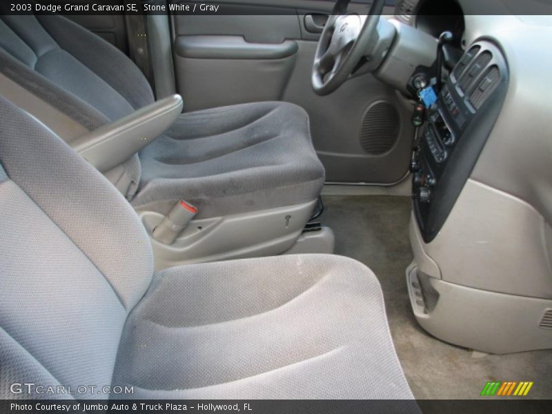 Stone White / Gray 2003 Dodge Grand Caravan SE