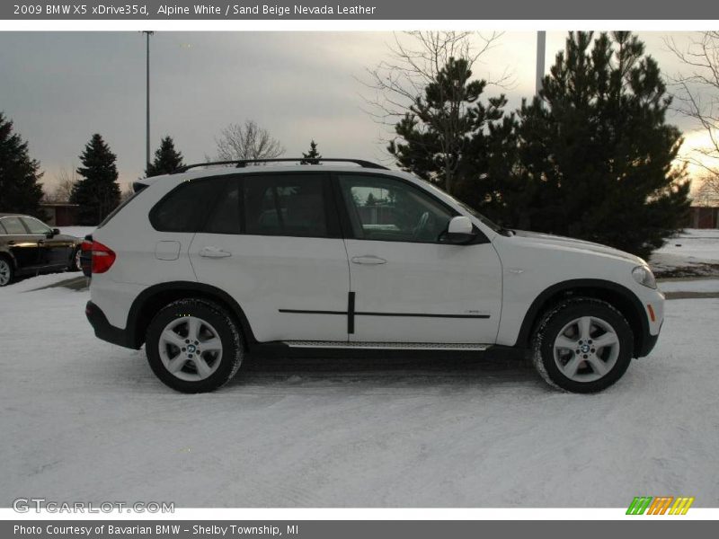Alpine White / Sand Beige Nevada Leather 2009 BMW X5 xDrive35d