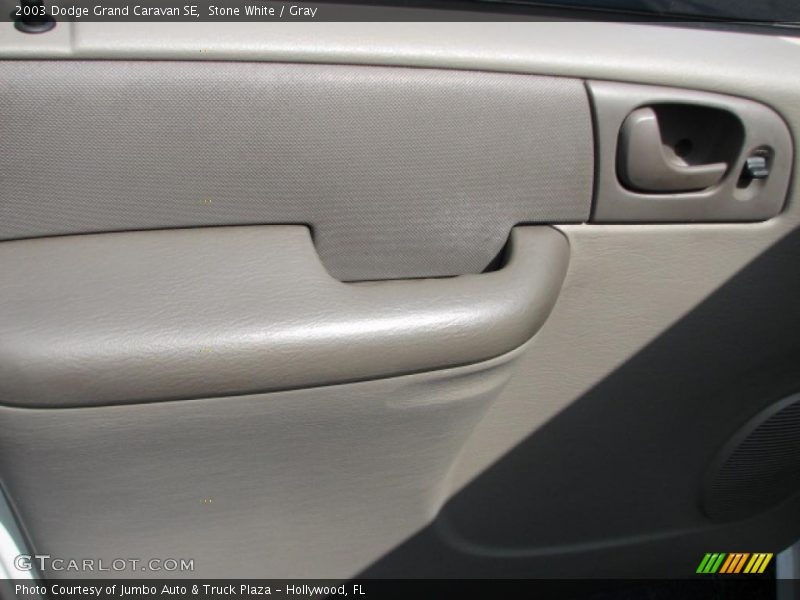 Stone White / Gray 2003 Dodge Grand Caravan SE