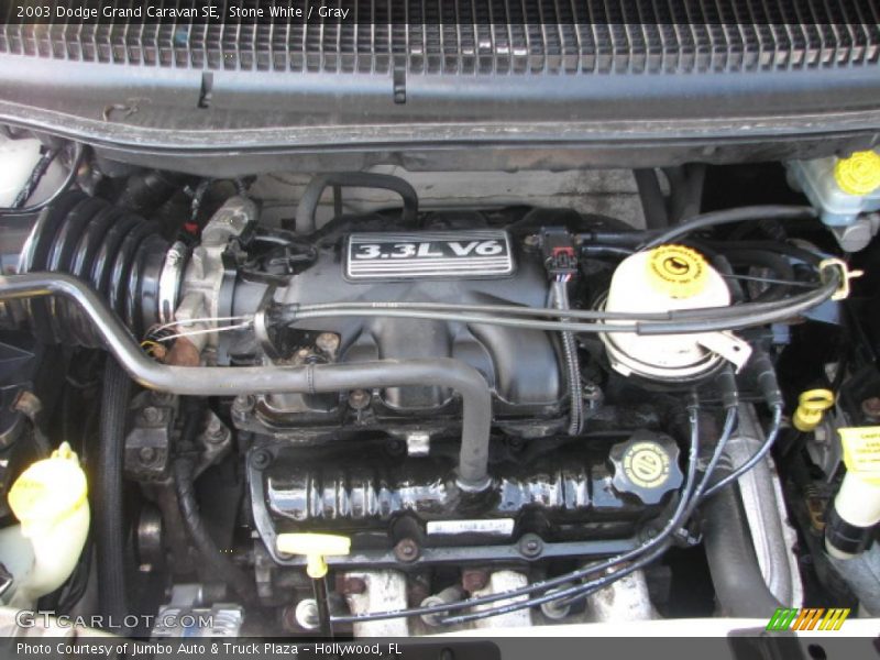 Stone White / Gray 2003 Dodge Grand Caravan SE