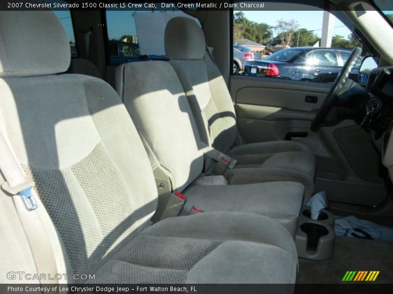 Dark Green Metallic / Dark Charcoal 2007 Chevrolet Silverado 1500 Classic LS Crew Cab