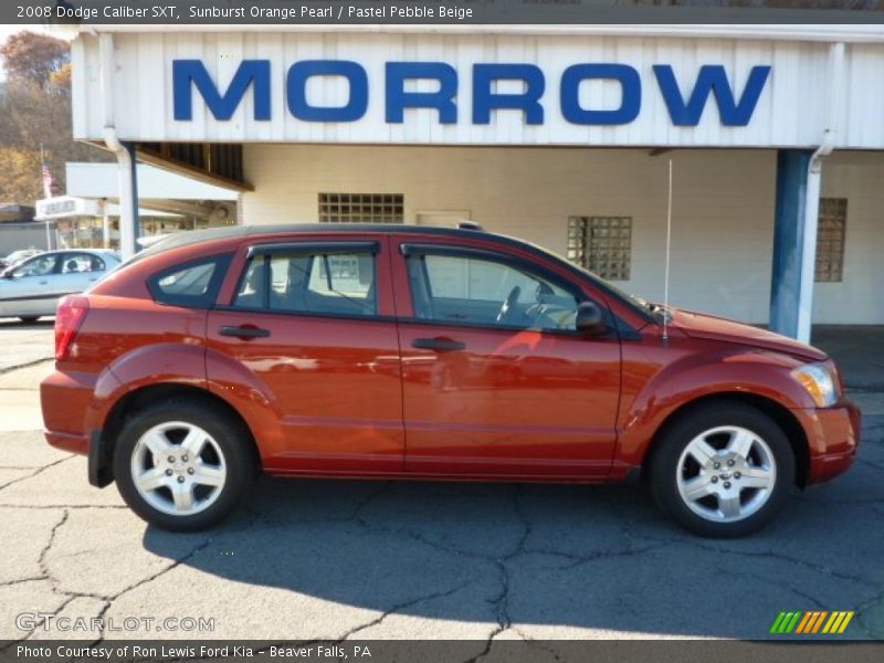 Sunburst Orange Pearl / Pastel Pebble Beige 2008 Dodge Caliber SXT