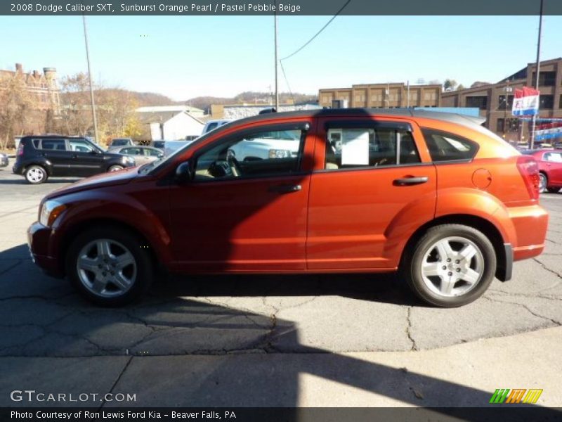 Sunburst Orange Pearl / Pastel Pebble Beige 2008 Dodge Caliber SXT