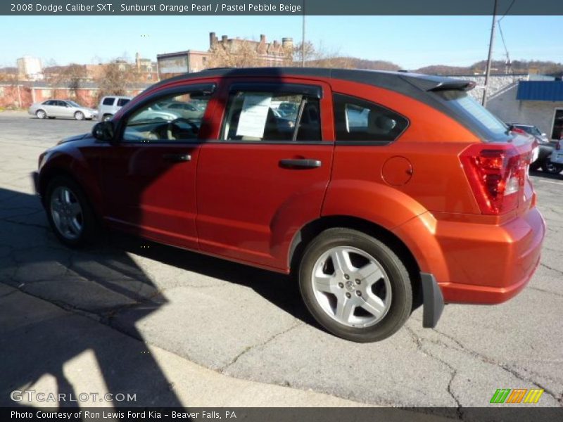 Sunburst Orange Pearl / Pastel Pebble Beige 2008 Dodge Caliber SXT