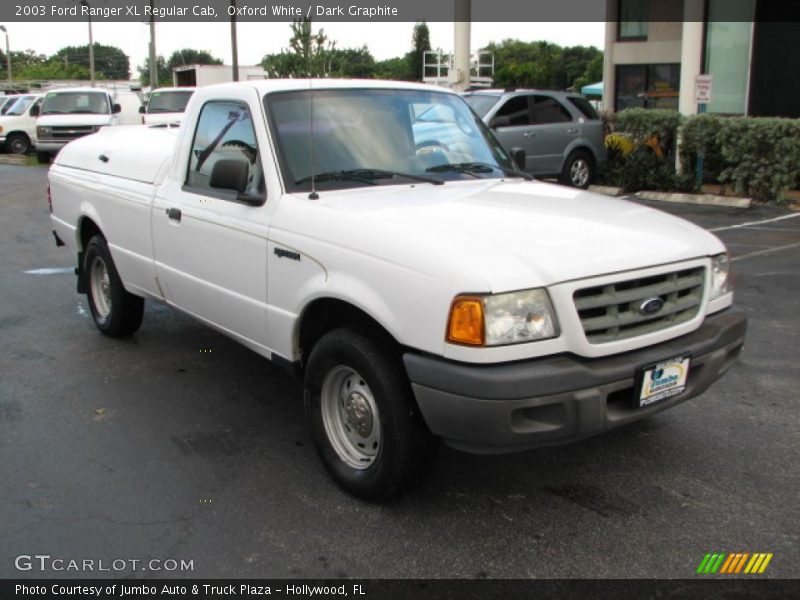Oxford White / Dark Graphite 2003 Ford Ranger XL Regular Cab