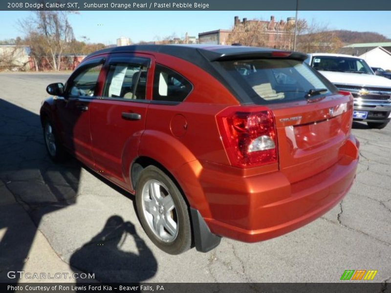 Sunburst Orange Pearl / Pastel Pebble Beige 2008 Dodge Caliber SXT