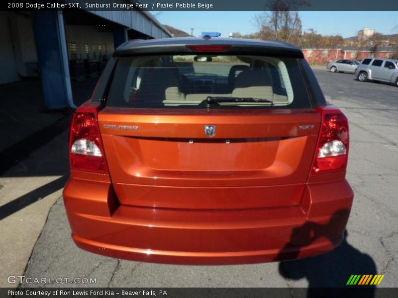 Sunburst Orange Pearl / Pastel Pebble Beige 2008 Dodge Caliber SXT