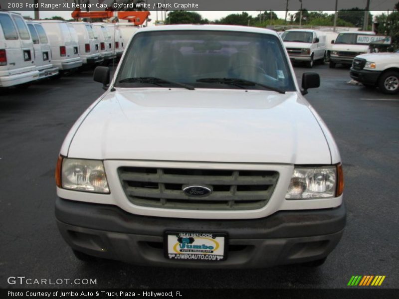 Oxford White / Dark Graphite 2003 Ford Ranger XL Regular Cab