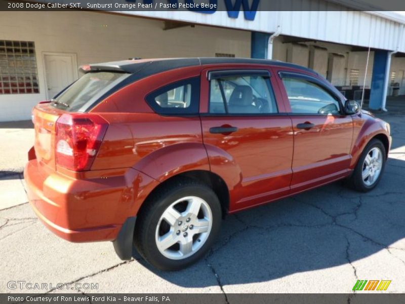 Sunburst Orange Pearl / Pastel Pebble Beige 2008 Dodge Caliber SXT