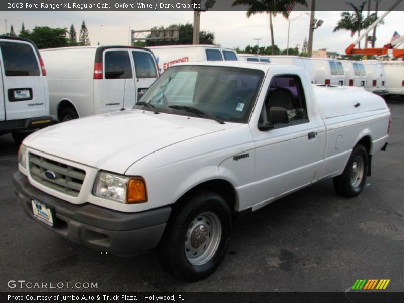 Oxford White / Dark Graphite 2003 Ford Ranger XL Regular Cab