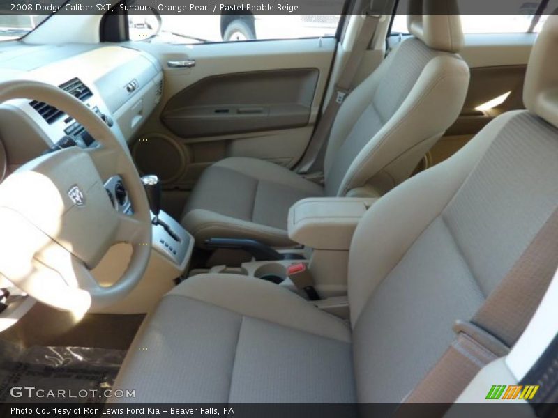 Sunburst Orange Pearl / Pastel Pebble Beige 2008 Dodge Caliber SXT