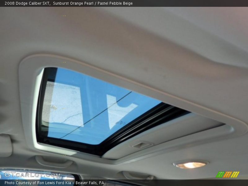 Sunburst Orange Pearl / Pastel Pebble Beige 2008 Dodge Caliber SXT