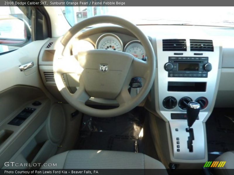 Sunburst Orange Pearl / Pastel Pebble Beige 2008 Dodge Caliber SXT