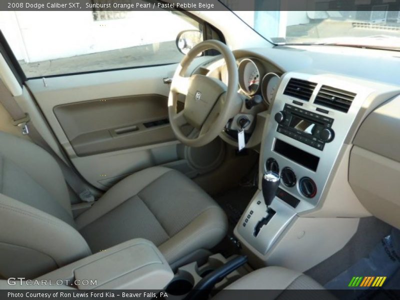 Sunburst Orange Pearl / Pastel Pebble Beige 2008 Dodge Caliber SXT