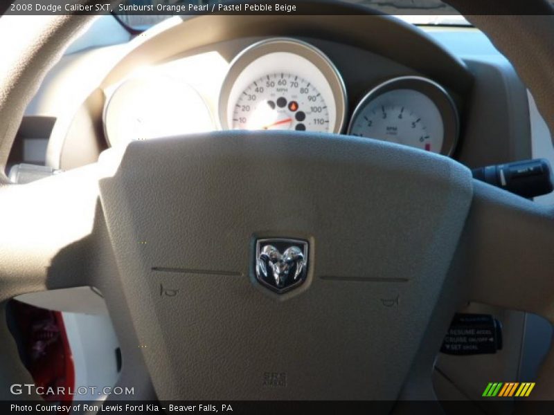 Sunburst Orange Pearl / Pastel Pebble Beige 2008 Dodge Caliber SXT