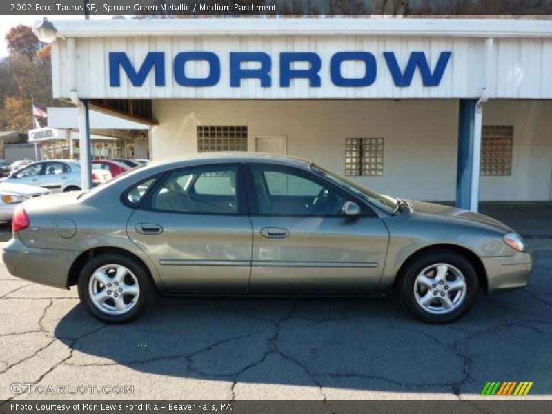 Spruce Green Metallic / Medium Parchment 2002 Ford Taurus SE