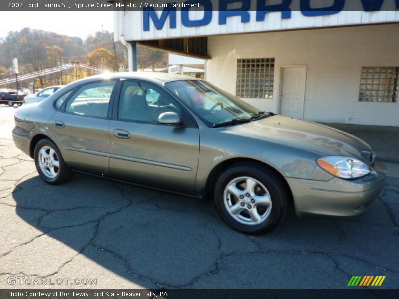 Spruce Green Metallic / Medium Parchment 2002 Ford Taurus SE