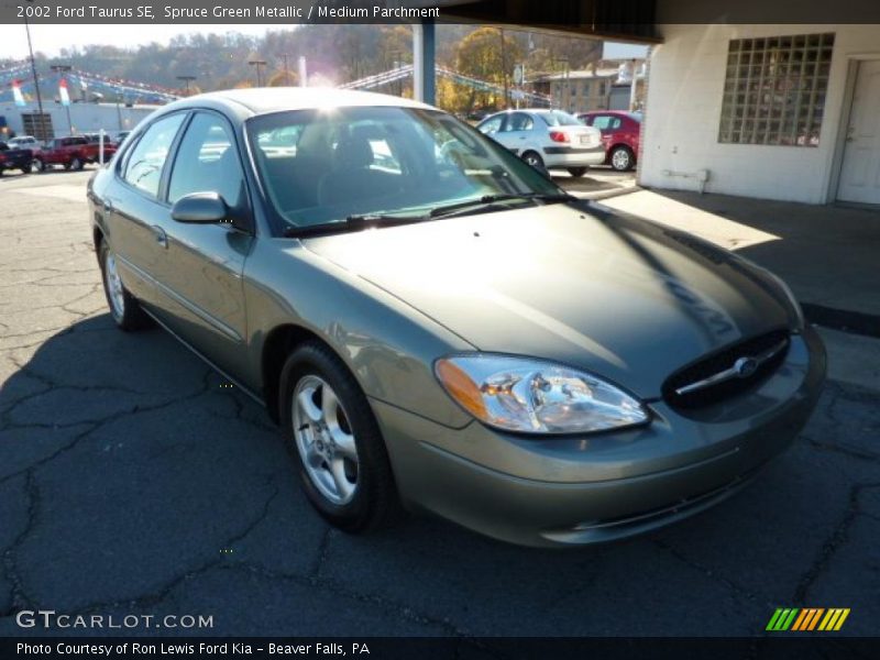 Spruce Green Metallic / Medium Parchment 2002 Ford Taurus SE