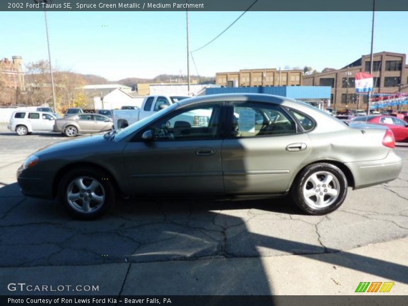 Spruce Green Metallic / Medium Parchment 2002 Ford Taurus SE