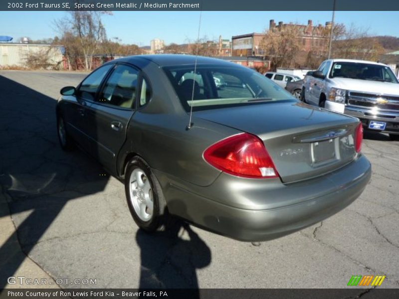 Spruce Green Metallic / Medium Parchment 2002 Ford Taurus SE