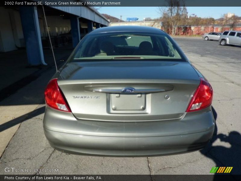 Spruce Green Metallic / Medium Parchment 2002 Ford Taurus SE
